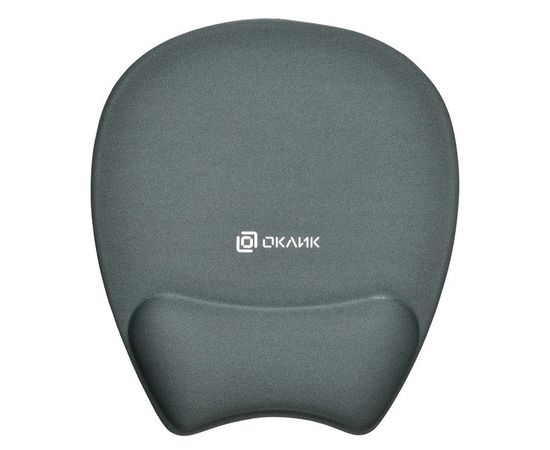 Коврик для мыши Коврик Oklick OK-RG0580-GR, серый, с опорой под запястье