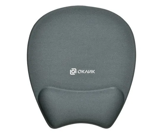 Коврик для мыши Коврик Oklick OK-RG0580-GR, серый, с опорой под запястье
