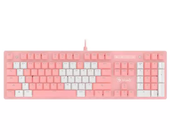 Клавиатура A4 Tech Bloody B800 PINK USB Multimedia Gamer LED, фото 2
