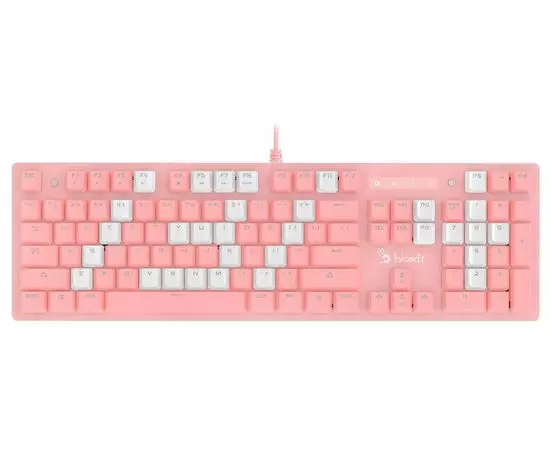 Клавиатура A4 Tech Bloody B800 PINK USB Multimedia Gamer LED, фото 4