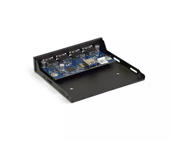 Панель лицевая U3H-625 в 3.5" отсек корпуса, 4*USB3.0 (ExeGate) (EX283580RUS), фото 2