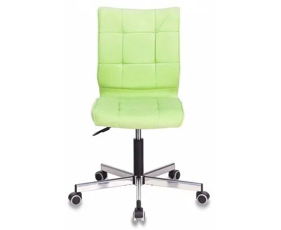 Кресло Бюрократ CH-330M, без подлокотников, ткань, светло-салатовый (CH-330M/VELV81), фото 2