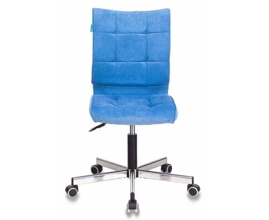 Кресло Бюрократ CH-330M, без подлокотников, ткань, голубой (CH-330M/VELV86), фото 2