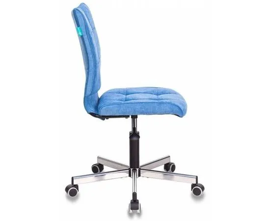 Кресло Бюрократ CH-330M, без подлокотников, ткань, голубой (CH-330M/VELV86), фото 3