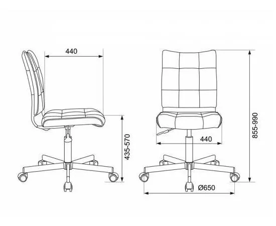 Кресло Бюрократ CH-330M, без подлокотников, зеленый (CH-330M/GREEN), фото 4