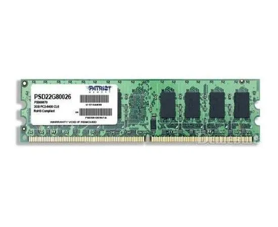 Оперативная память Patriot 2Gb DDR2-800 PC2-6400 (PSD22G80026)