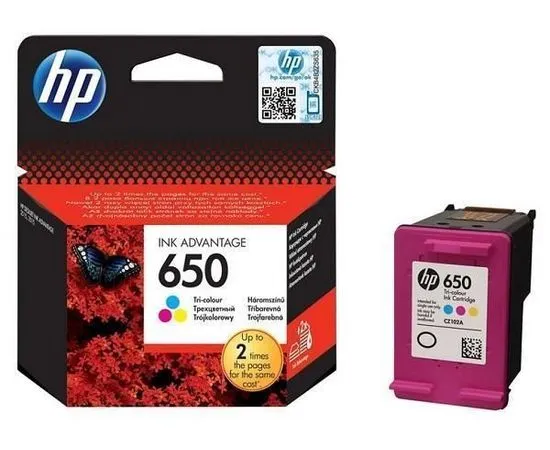 Картридж HP №650, Color (CZ102AE), Цвет: Цветной