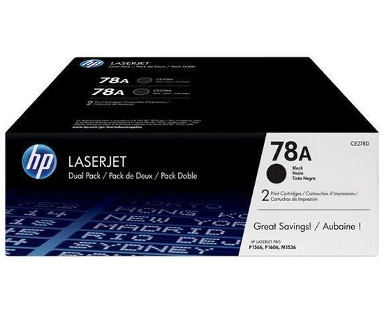 Картридж HP 78A LaserJet Dual Pack Black (CE278AF)