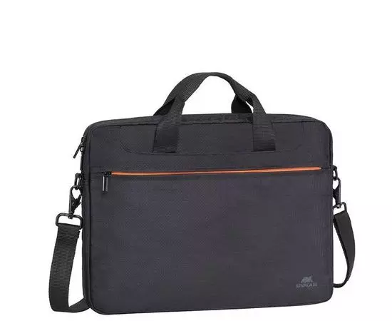 Сумка для ноутбука 15,6" Riva 8033 черный/оранжевый