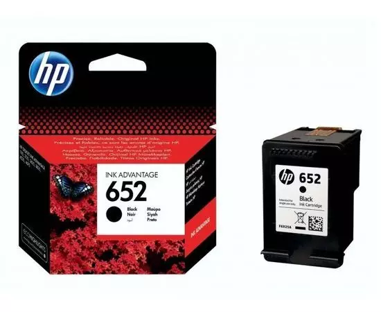 Картридж HP №652, Black (F6V25AE), Цвет: Чёрный