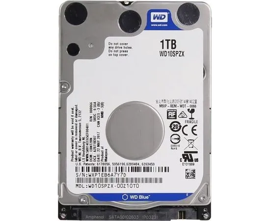 Винчестер для мобильных ПК Western Digital 1Tb Blue (WD10SPZX)