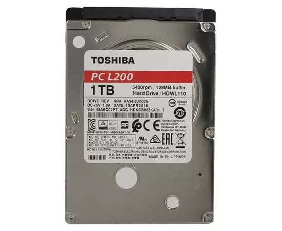 Винчестер для мобильных ПК Toshiba 1Tb L200 (HDWL110UZSVA)