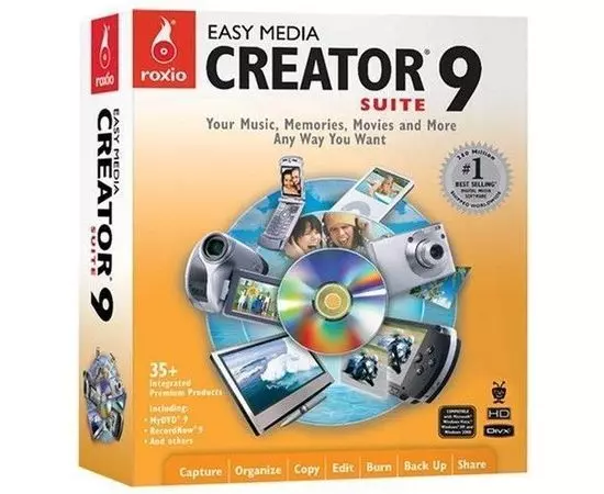 Roxio Easy Media Creator 9 Suite UK - упаковка вскрыта