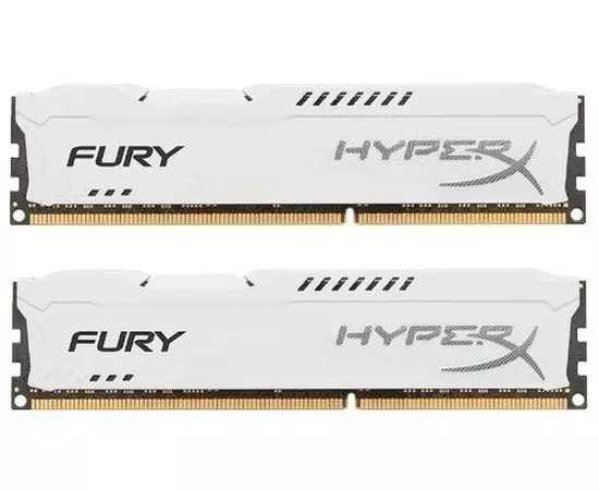 Оперативная память Kingston 2x4Gb DDR3-1600MHz HyperX Fury White (HX316C10FWK2/8)