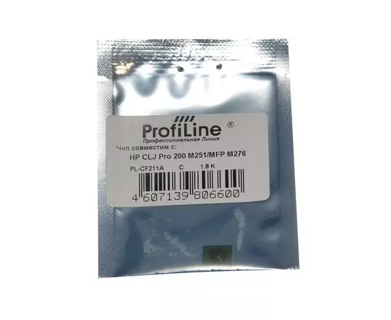 Чип для картриджа HP CLJ Pro 200 M251/MFP M276, Cyan 1.8k (ProfiLine) (PL-CF211A)