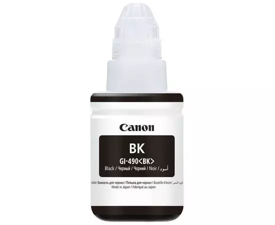 Чернила Canon GI-490 Bk (Black, черные) (0663C001)