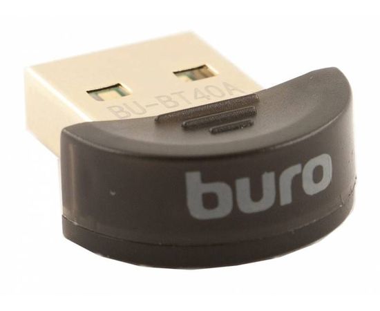 Адаптер Bluetooth v4.0+EDR, округлый, Buro BU-BT40A