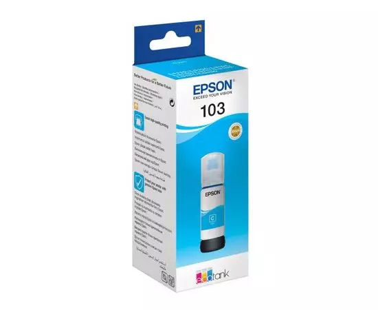 Epson 103 (чернила голубые) Cyan, 65мл (C13T00S24A)