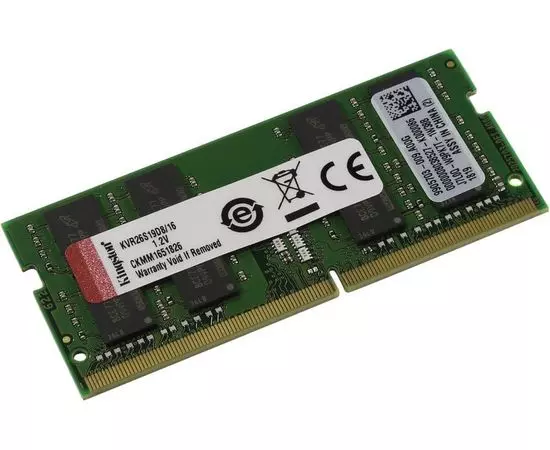 Оперативная память для ноутбука 16Gb DDR4-2666MHz (Kingston) (KVR26S19D8/16)