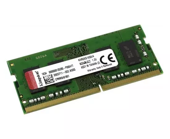 Оперативная память для ноутбука 4Gb DDR4-2666MHz (Kingston) (KVR26S19S6/4)