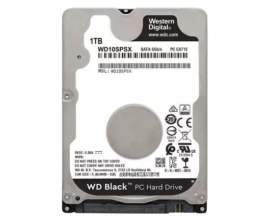 Винчестер для мобильных ПК Western Digital 1Tb Black (WD10SPSX)