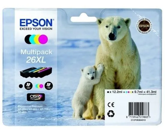Картридж Epson 26XL XP600/605/700 Multipack (C13T26364010)