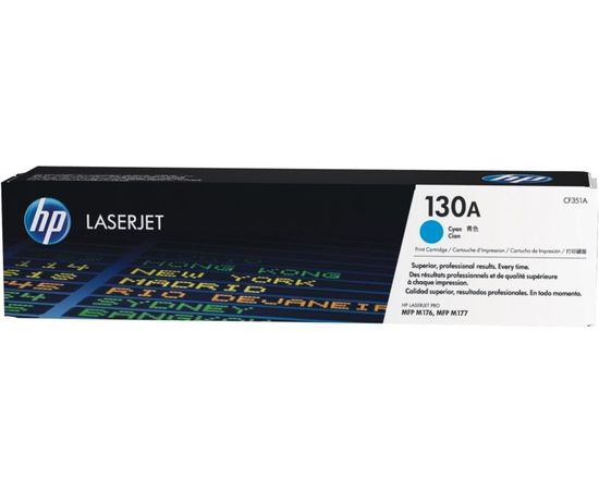 Картридж HP 130A (тонер-картртидж голубой) Cyan (CF351A)