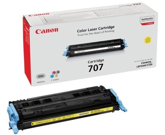 Картридж Canon 707 (тонер-картридж желтый) Yellow (9421A004)