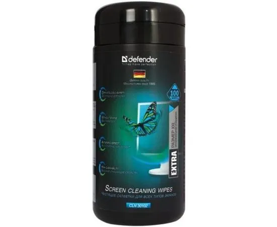 Чистящие салфетки для TFT (Defender, туба 100шт) (30102)