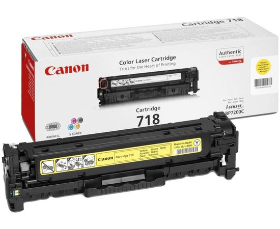 Картридж Canon 718 (тонер-картридж желтый) Yellow (2659B002)