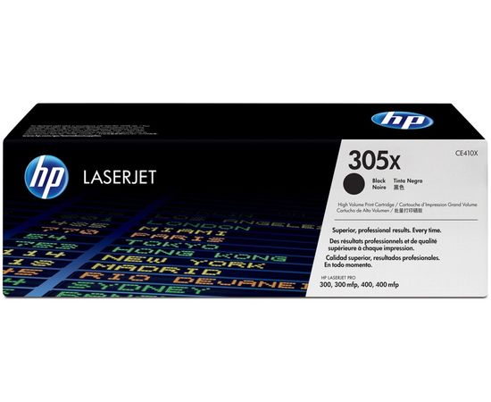 Картридж HP 305X (тонер-картридж черный, повышенной емкости) Black (CE410X)