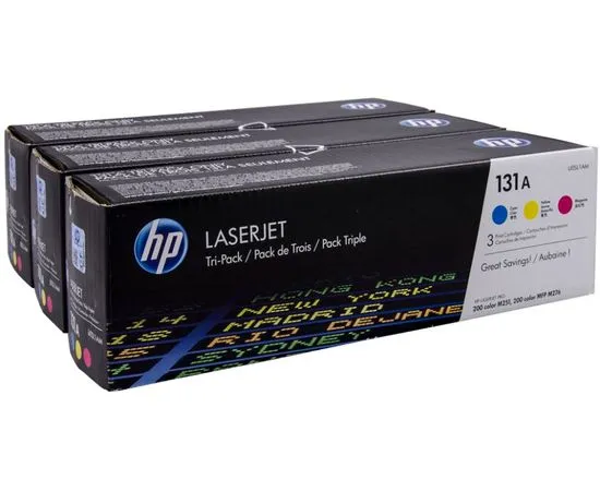 Картридж HP 131A (набор цветных картриджей CF211A + CF212A + CF213A) (U0SL1AM)