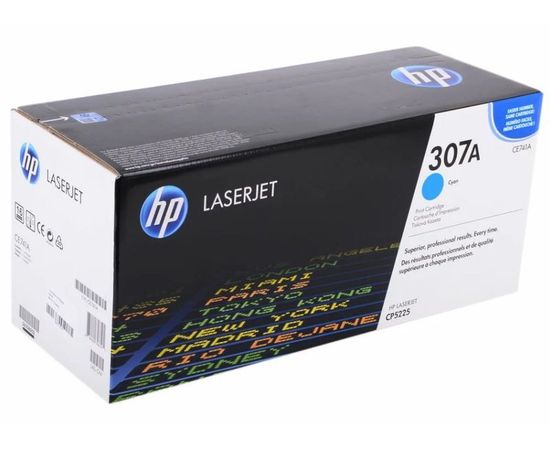 Картридж HP 307A (тонер-картридж голубой) Cyan (CE741A)