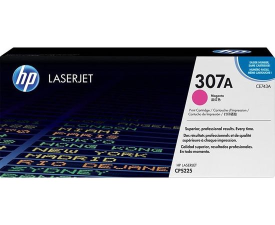 Картридж HP 307A (тонер-картридж пурпурный) Magenta (CE743A)