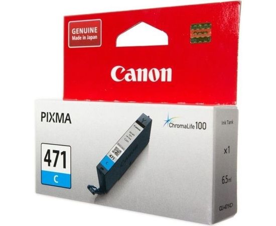 Canon CLI-471 C (чернильный картридж голубой) Cyan (0401C001)