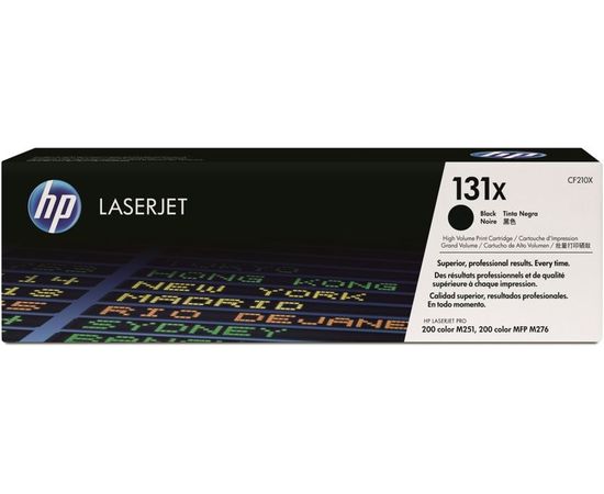 Картридж HP 131X (тонер-картридж черный, повышенной емкости) Black (CF210X)