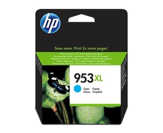 HP №953XL (картридж повышенной емкости, голубой) Cyan (F6U16AE)