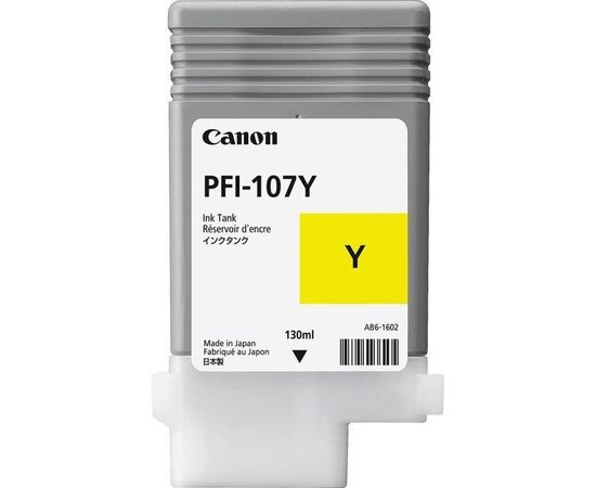Canon PFI-107 Y (чернильный картридж желтый) Yellow (6708B001)