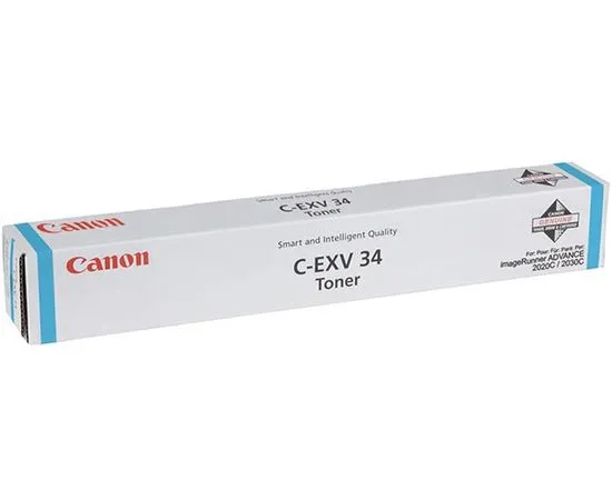 Картридж Canon C-EXV34C (тонер-картридж голубой) Cyan (3783B002)