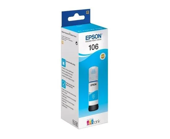 Epson 106 (чернила голубые) Cyan, 70мл (C13T00R240)