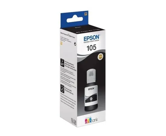 Чернила Epson 105 (черные водорастворимые) Black Pigment, 70мл (C13T00Q140)