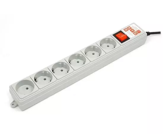 Сетевой фильтр 5 м. (Power Cube, 6 розеток) серый (SPG(5+1)-B-15)