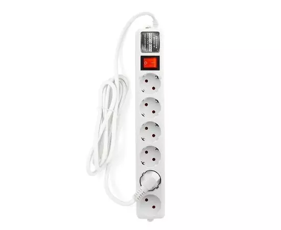 Сетевой фильтр 1.9 м. (Power Cube PRO, 6 розеток) белый (SPL(5+1)-16B-P-1,9М)