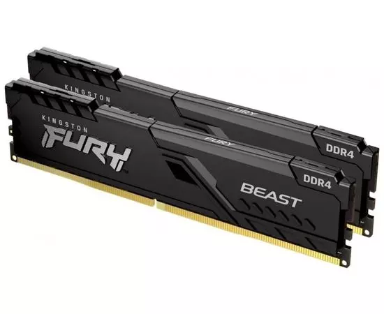 Оперативная память Kingston 2x8Gb DDR4-3200MHz Fury Beast Black (KF432C16BBK2/16)