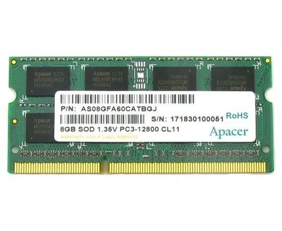 Оперативная память для ноутбука 8Gb DDR3L-1600MHz (Apacer) (DV.08G2K.KAM)