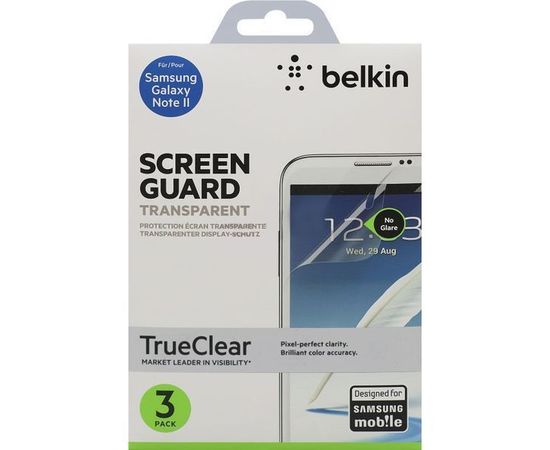 Защитная пленка для Samsung Galaxy Note2 BELKIN Screen Overlay Clear 3in1 (F8M528cw3)