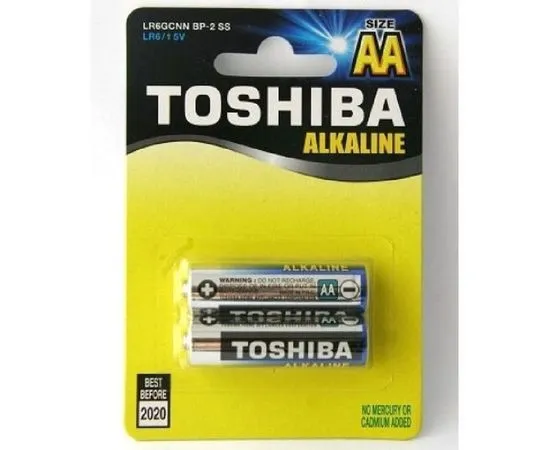 Батарейка (размер AA, LR6) Toshiba - упаковка 2шт, цена за 2шт (TH LR6/2BL)