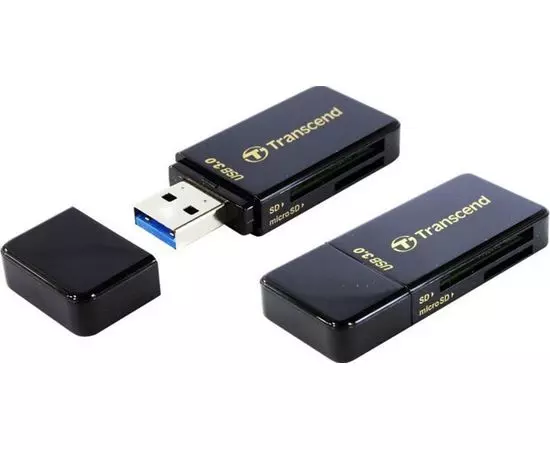 Картридер внешний USB3.0 Transcend TS-RDF5 Black (TS-RDF5K)