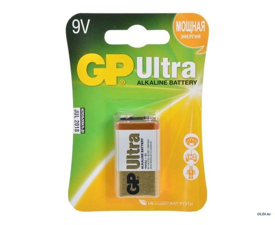 Батарейка Krona GP Ultra (9V) (GP 1604AU-CR1)