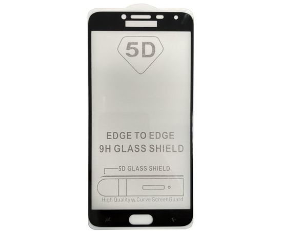 Защитное стекло для Samsung Galaxy J4 (Borasco, черное) (34648)